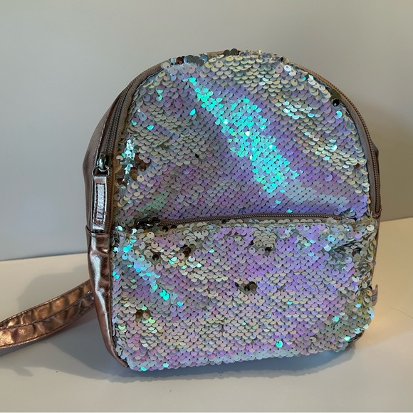 Sequin mini backpack purse - Picture 1 of 12